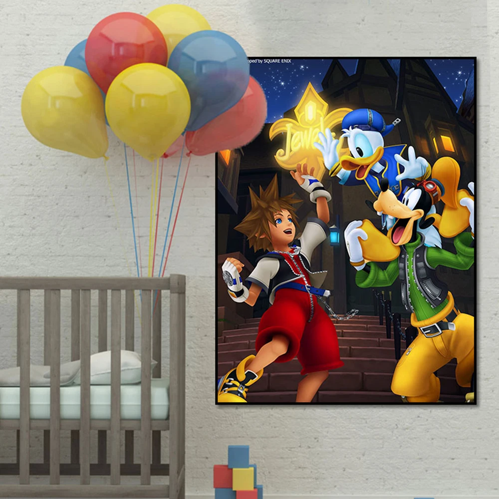 Disney Kingdom Hearts Game Poster Donald Duck Atr Print 20th Anniversary Wall Art Canvas Painting Kids Room Home Decoration Gift
Disney Kingdom Hearts Game Poster Donald Duck Atr Print 20th Anniversary Wall Art Canvas Painting Kids Room Home Decoration Gift
