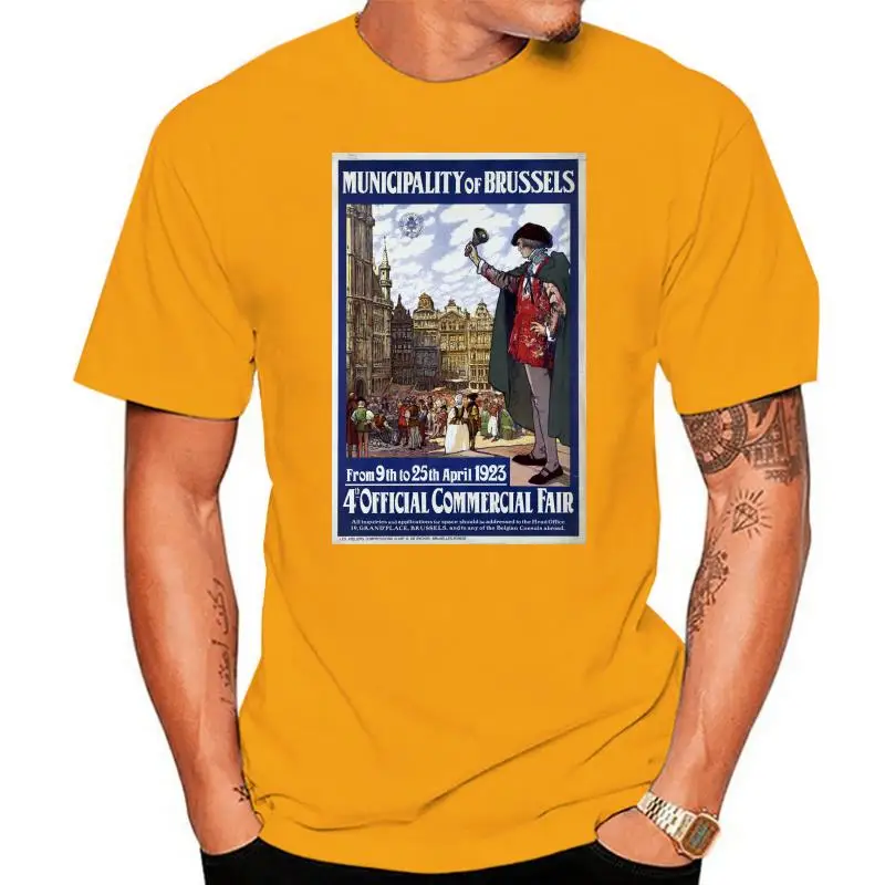 Men t-shirt Vintage Travel Poster Belgium Brussels tshirt Women t shirt
Men t-shirt Vintage Travel Poster Belgium Brussels tshirt Women t shirt