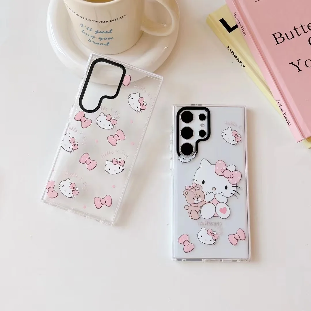 Sanrio hello kitty pink cute bow tie cartoon Phone Cases For Samsung S23 S23 puls S23 Ultra Back Cover drop protection
Sanrio hello kitty pink cute bow tie cartoon Phone Cases For Samsung S23 S23 puls S23 Ultra Back Cover drop protection