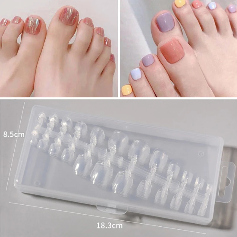 240Pcs Square False Toe Nails Full Cover Frosted/Clear Press on Fake Toenail Plastic Foot Nail Art Tips Manicure Tools
240Pcs Square False Toe Nails Full Cover Frosted/Clear Press on Fake Toenail Plastic Foot Nail Art Tips Manicure Tools