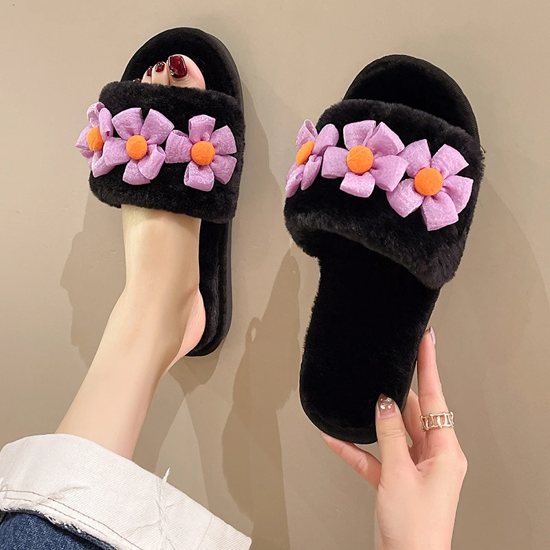 New Women's Shoes Autumn Flat Flower Slippers Women Open Toe Korean Version Outer Wear Cotton Slippers Flip Flops Plus Size 45
New Women's Shoes Autumn Flat Flower Slippers Women Open Toe Korean Version Outer Wear Cotton Slippers Flip Flops Plus Size 45