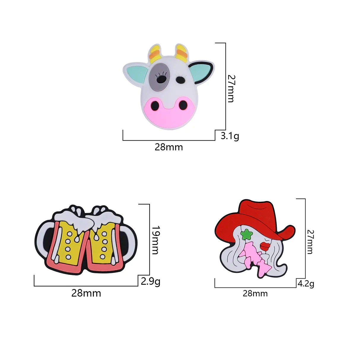 Baby Silicone 10PC/lot Cartoon Beads For Baby DIY Pacifier Chain Necklaces Accessories Safe Nursing Chewing Kawaii Gifts
Baby Silicone 10PC/lot Cartoon Beads For Baby DIY Pacifier Chain Necklaces Accessories Safe Nursing Chewing Kawaii Gifts