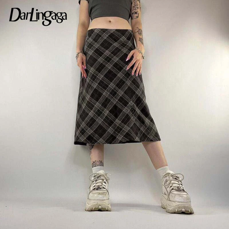 Darlingaga Vintage Brown Low Waist Plaid Skirt Autumn Fairycore 2000s Aesthetic Chic Midi Skirt Female Elegant Outfits Y2K 2024
Darlingaga Vintage Brown Low Waist Plaid Skirt Autumn Fairycore 2000s Aesthetic Chic Midi Skirt Female Elegant Outfits Y2K 2024