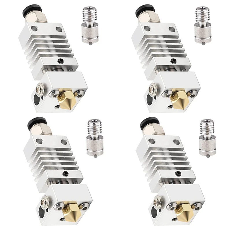 4X All Metal Hotend - Titanium Heat Break, Nozzle .4Mm, Pneumatic Coupler, Silicone Sock For Creality Ender 3 PRO
4X All Metal Hotend - Titanium Heat Break, Nozzle .4Mm, Pneumatic Coupler, Silicone Sock For Creality Ender 3 PRO