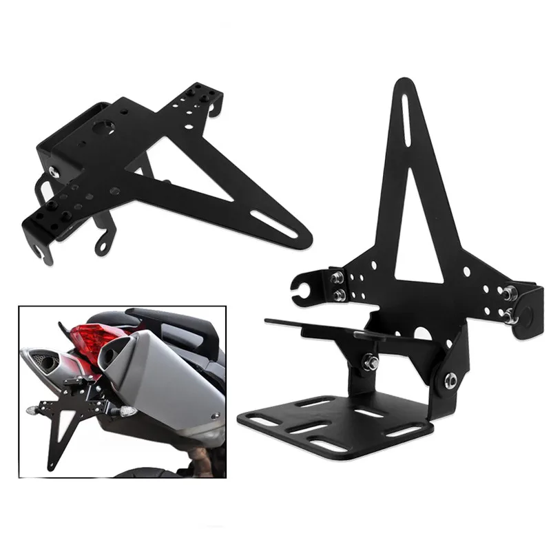 

Motorcycle Rear Fender Eliminator Tail Tidy License Plate Holder Tail Plate Holder Mount Scooter Offroad Cafe Racer
