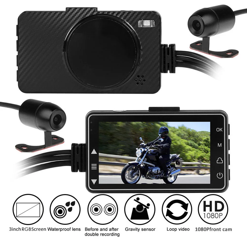 SE300 1080P Motorcycle DVR Dash Cam Front+Rear View Moto Video Recorder Dual lens 32G
SE300 1080P Motorcycle DVR Dash Cam Front+Rear View Moto Video Recorder Dual lens 32G