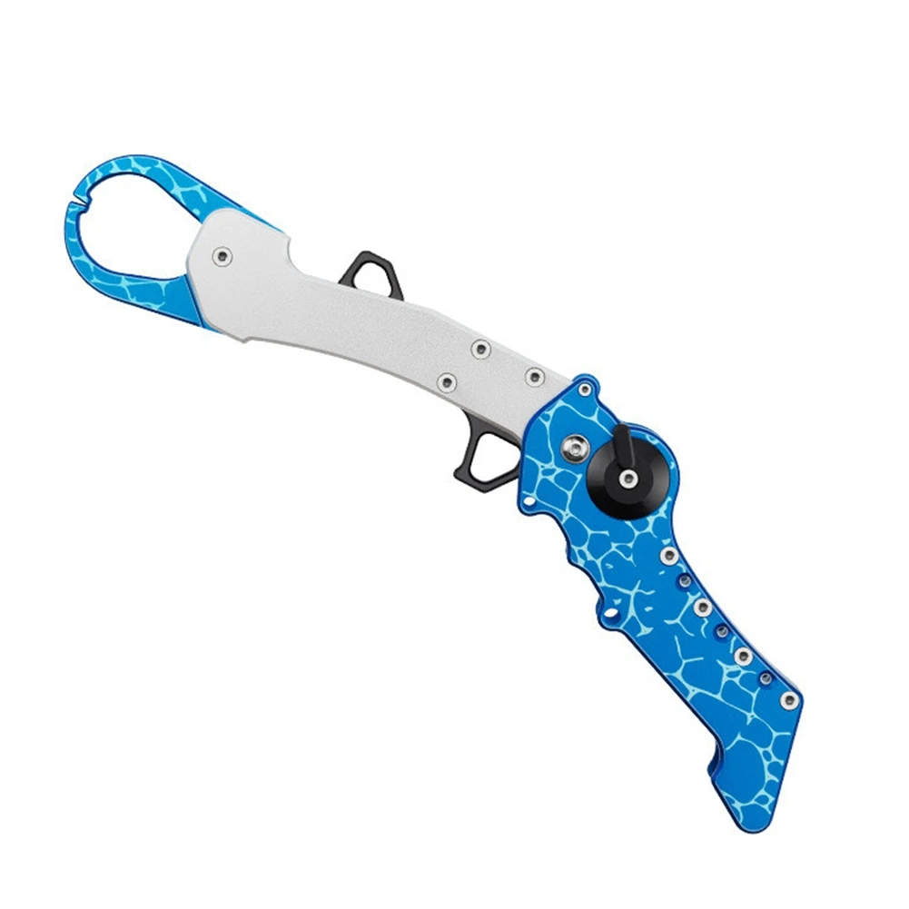 Fishing Grip Aluminium Alloy Fish Lip Grip Fish Hook Controller Adjustable with Connect Ring Fishing Tool,Blue
Fishing Grip Aluminium Alloy Fish Lip Grip Fish Hook Controller Adjustable with Connect Ring Fishing Tool,Blue