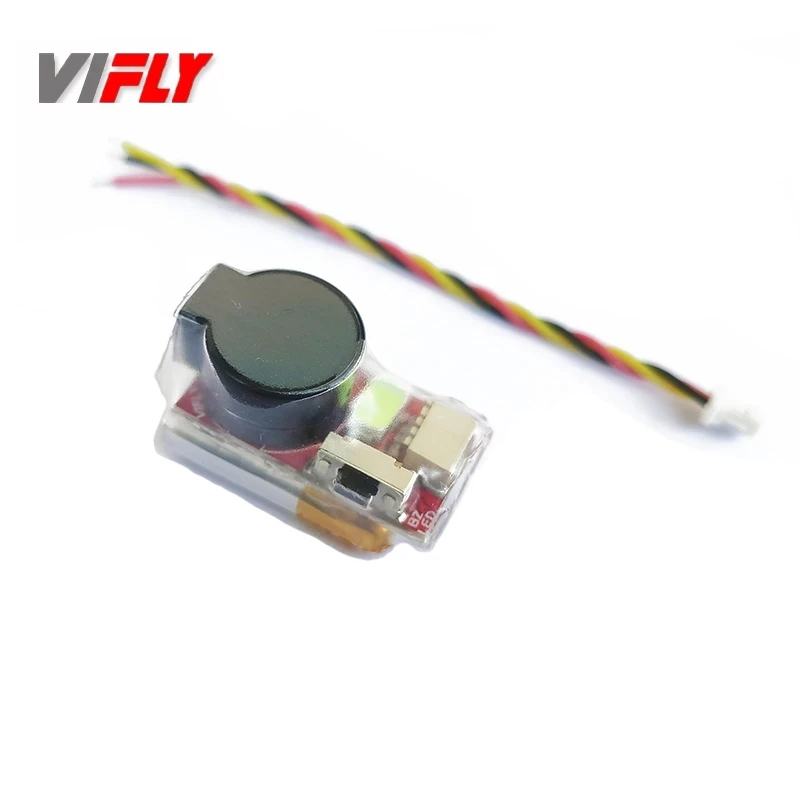 

VIFLY Finder 2 Super Loud 5V Buzzer Tracker Over 100dB Built-in Battery LED Self-Power for FPV Racing Micro Long Range LR4 Drone