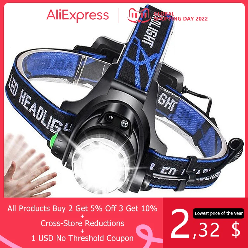 Led Headlamp V9 Zoomable Headlight 3 Lighting Modes Head Torch Camping Fishing Hunting Flashlight Head Lamp By 18650 Battery
Led Headlamp V9 Zoomable Headlight 3 Lighting Modes Head Torch Camping Fishing Hunting Flashlight Head Lamp By 18650 Battery