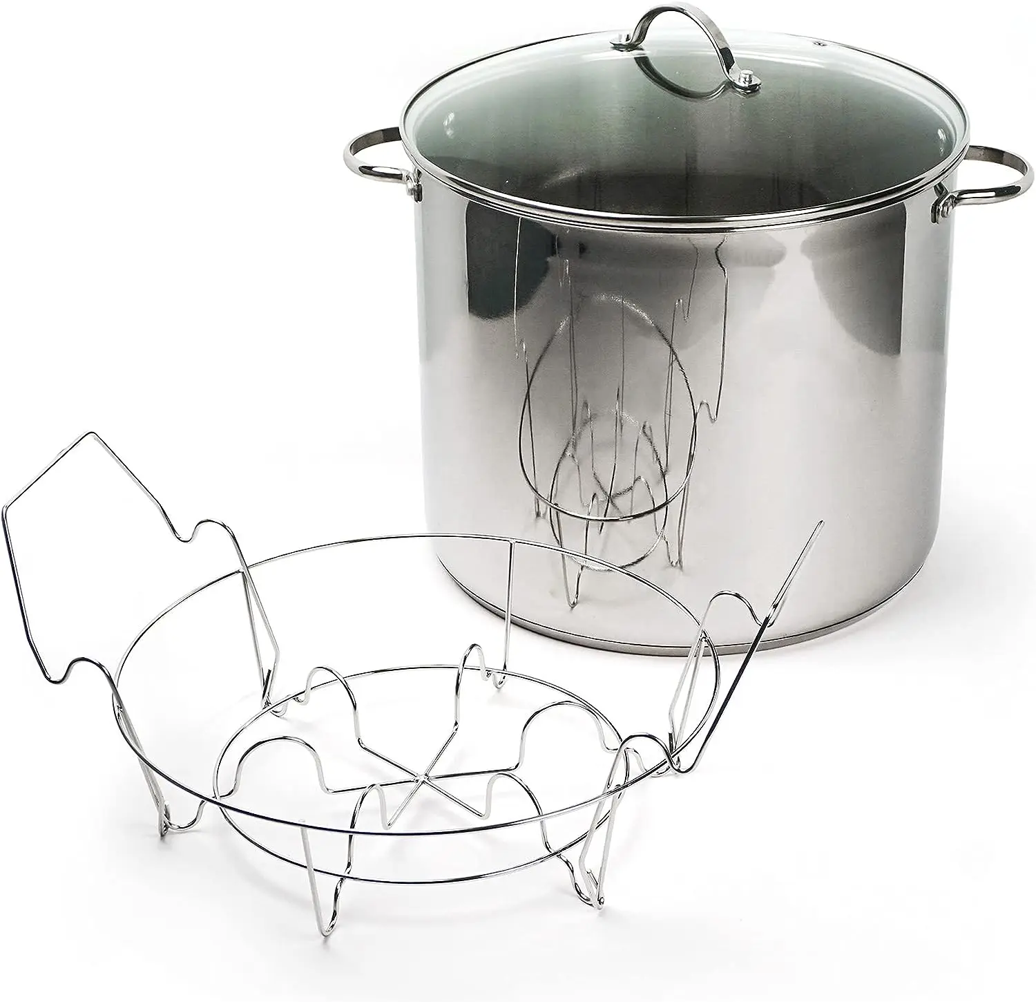 Water Bath Canner, Stainless Steel, 20 Quart | Includes 7 Jar Canning | Can Fruits, Vegetables, Jams, Pickles & More | Dish
Water Bath Canner, Stainless Steel, 20 Quart | Includes 7 Jar Canning | Can Fruits, Vegetables, Jams, Pickles & More | Dish