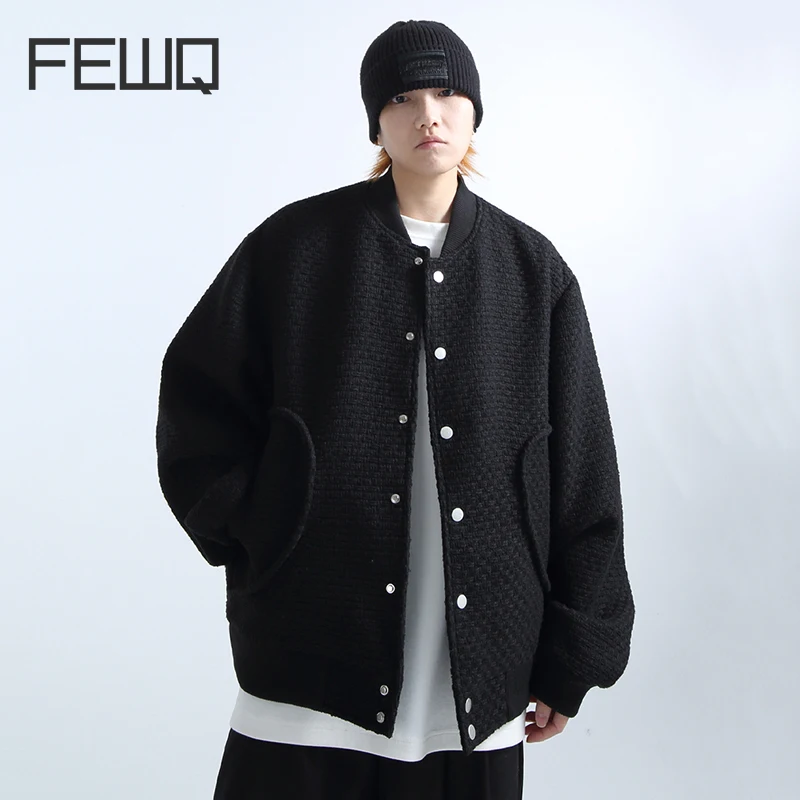 FEWQ Jacquard Woven Men's Simple Silhouette Baseball Coat 2023 Single Breasted Long Sleeve Darkwear New Autumn Fashion 24X1370
FEWQ Jacquard Woven Men's Simple Silhouette Baseball Coat 2023 Single Breasted Long Sleeve Darkwear New Autumn Fashion 24X1370
