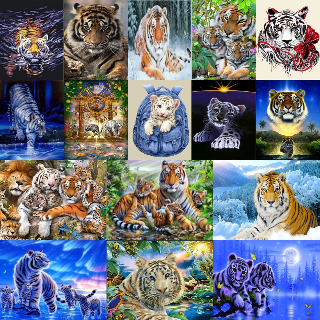 DIY 5D Diamond Embroidery painting Tiger Full round diamond mosaic home decor pattern handmade crafts Cross Stitch Kits
DIY 5D Diamond Embroidery painting Tiger Full round diamond mosaic home decor pattern handmade crafts Cross Stitch Kits