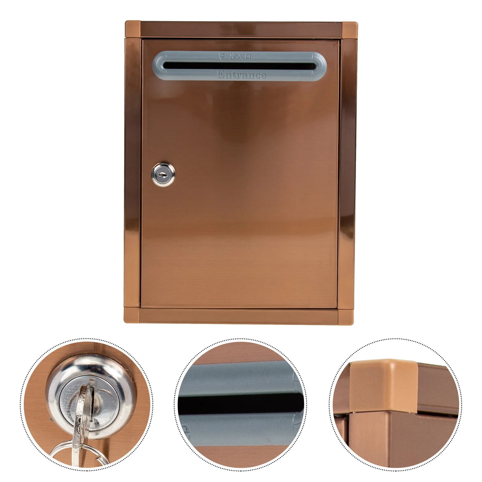 Ballot Box Stainless Steel Mailbox Office Supply Lockable Letterbox Wall Mounted
Ballot Box Stainless Steel Mailbox Office Supply Lockable Letterbox Wall Mounted