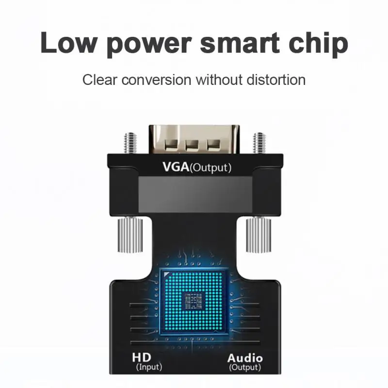 Переходник с VGA на HDMI, 1080P, для ПК, ноутбука
Переходник с VGA на HDMI, 1080P, для ПК, ноутбука