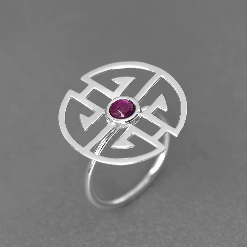 Original - large geometric circular split ring for women, natural Silver 925 stone, fashion jewelry party
Original - large geometric circular split ring for women, natural Silver 925 stone, fashion jewelry party