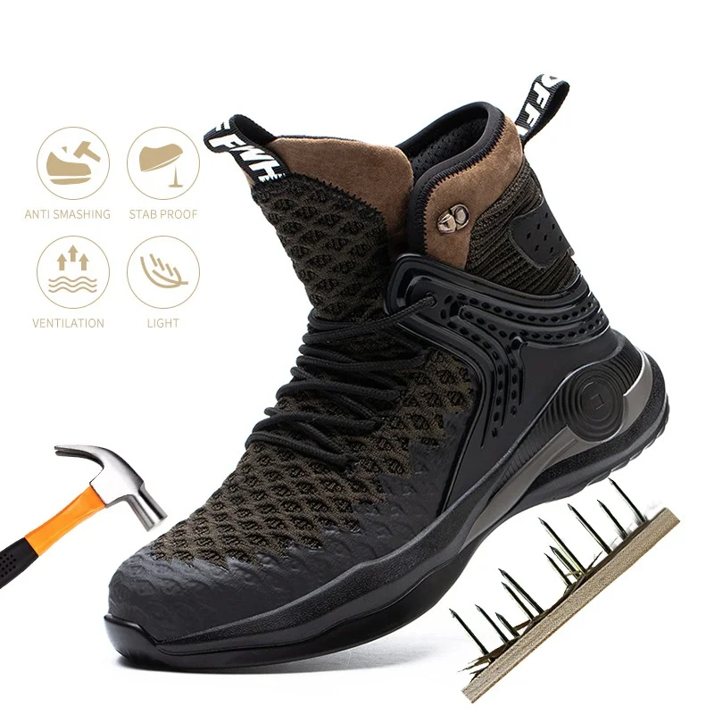 Men Work Boots Indestructible Safety Shoes Men Steel Toe Shoes Anti-Puncture Working Sneakers Platform Boots Men Shoes Size 50
Men Work Boots Indestructible Safety Shoes Men Steel Toe Shoes Anti-Puncture Working Sneakers Platform Boots Men Shoes Size 50