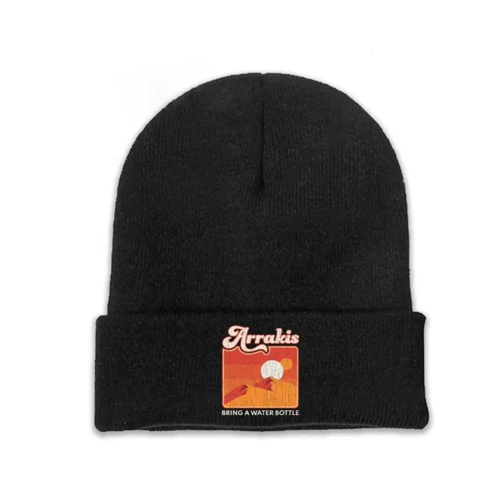 Knit Hat Dune Chronicles Sci-Fi Movie Winter Warm Beanie Caps Arrakis Desert Men Women Fashion Casual Bonnet
Knit Hat Dune Chronicles Sci-Fi Movie Winter Warm Beanie Caps Arrakis Desert Men Women Fashion Casual Bonnet