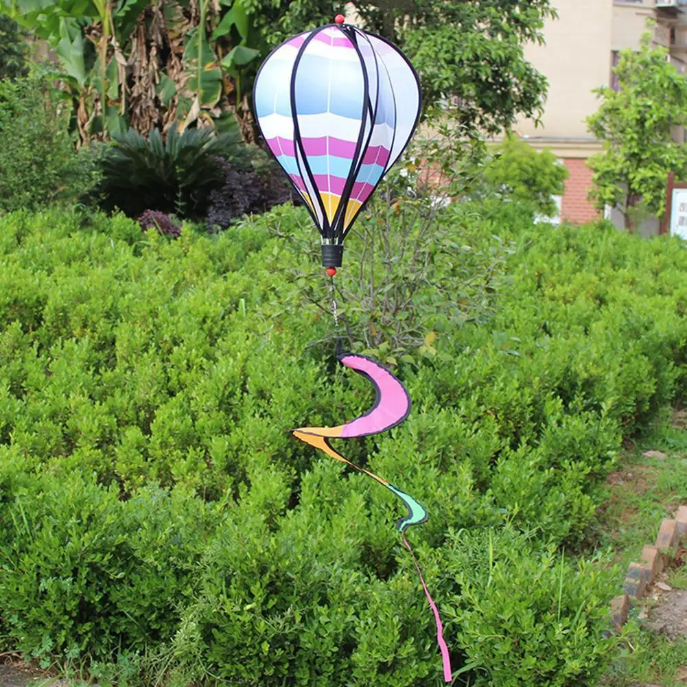 

Воздушный шар, цветной Вращающийся садовый Спиннер, вращающаяся полоса, уличная Радужная подвесная декоративная ветряная мельница B2K1