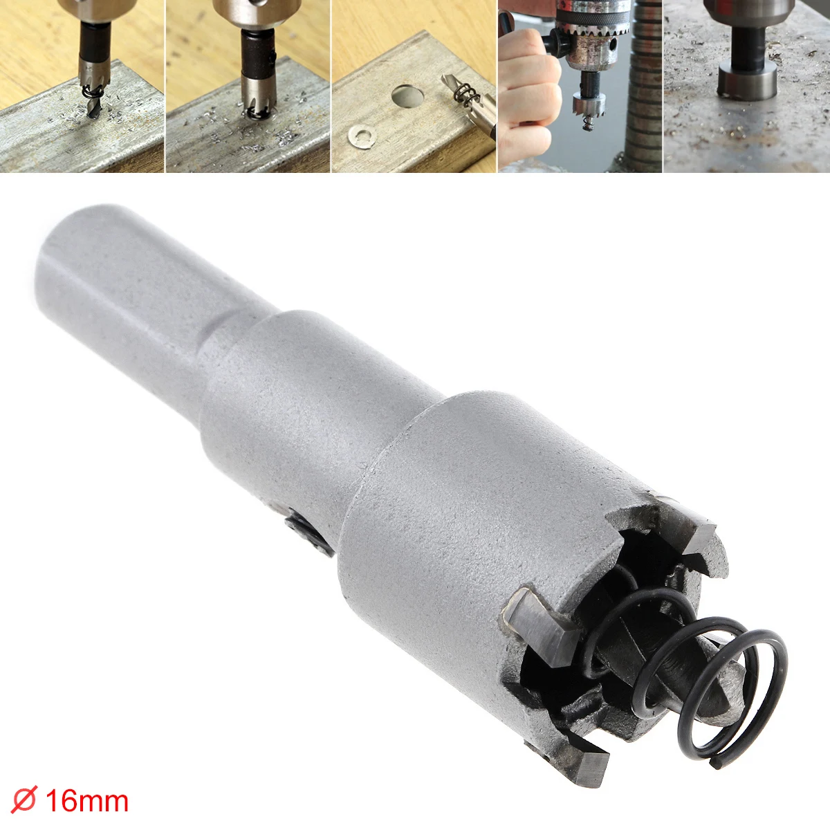 16MM Carbide Cutter Head HSS Drill Set Hole for Stainless Steel Metal Alloy Cutter HSS Hole Saw Alloy Hole Opener
16MM Carbide Cutter Head HSS Drill Set Hole for Stainless Steel Metal Alloy Cutter HSS Hole Saw Alloy Hole Opener