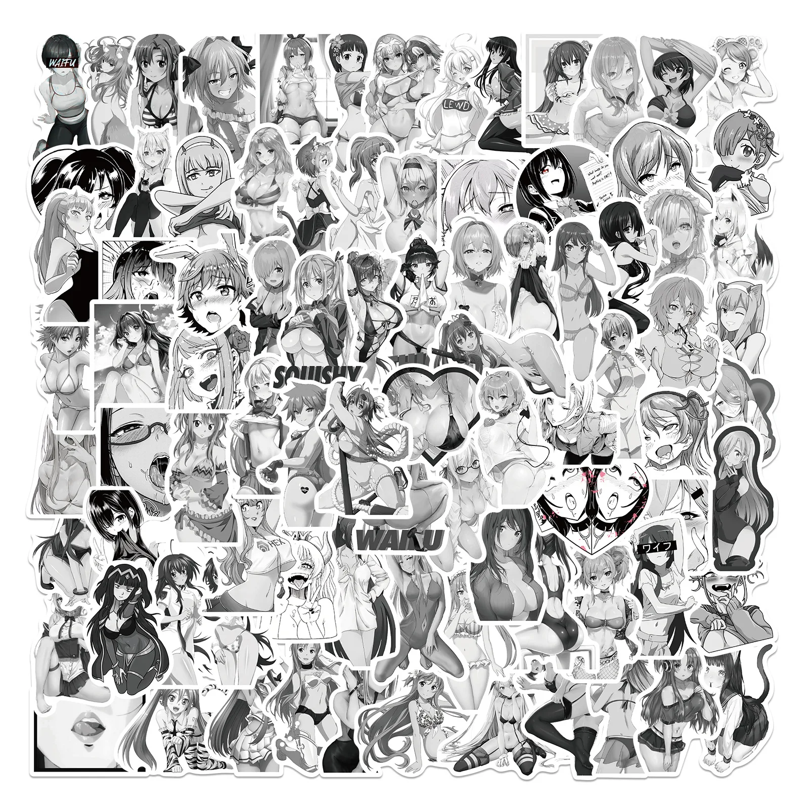 10/30/50/100PCS Hentai Sexy Girl Waifu Cartoon Black and White Stickers Decals Luggage Laptop Phone Motorcycle Car Sticker Toys
10/30/50/100PCS Hentai Sexy Girl Waifu Cartoon Black and White Stickers Decals Luggage Laptop Phone Motorcycle Car Sticker Toys