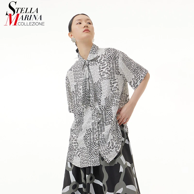 Новые летние женские блузы с разрезом по бокам, уникальный стиль, повседневные блузы с принтом, свободная рубашка с галстуком, большие разме...
Новые летние женские блузы с разрезом по бокам, уникальный стиль, повседневные блузы с принтом, свободная рубашка с галстуком, большие разме...