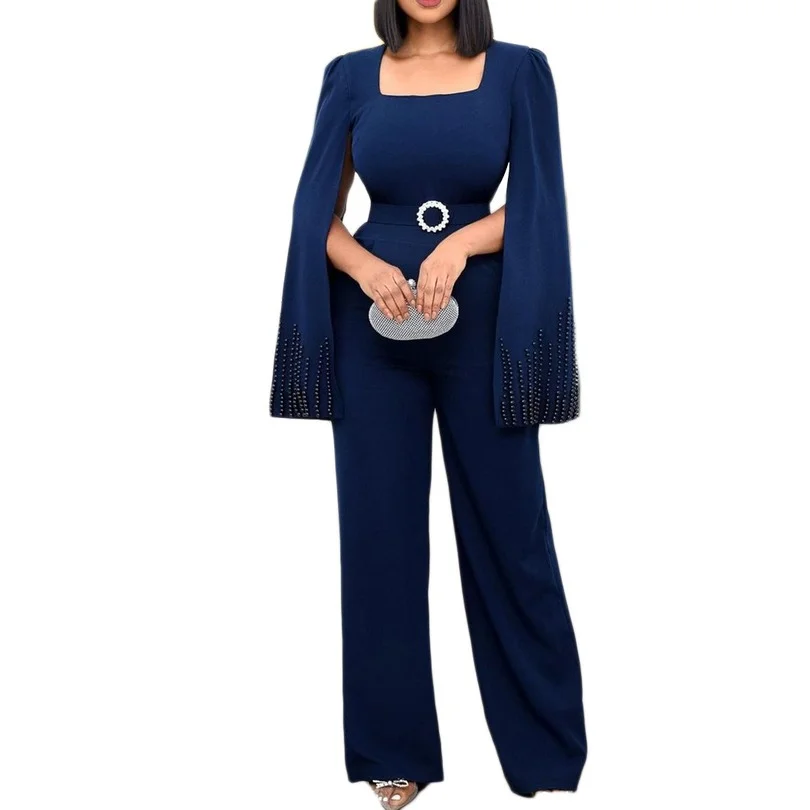 African Clothes Women African Jumpsuit Summer African Women Polyester Red Blue Dark Blue Three Colors Long Jumpsuit with Belt
African Clothes Women African Jumpsuit Summer African Women Polyester Red Blue Dark Blue Three Colors Long Jumpsuit with Belt