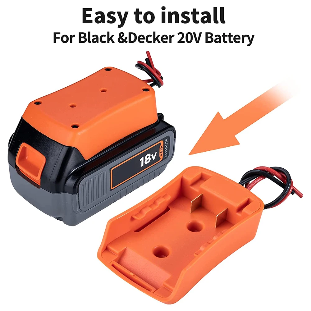 Адаптер питания Разъем батареи для Black And Decker 20V литий-ионная батарея LB20 LBX20 LST220 LBXR2020-OPE LB2X4020
Адаптер питания Разъем батареи для Black And Decker 20V литий-ионная батарея LB20 LBX20 LST220 LBXR2020-OPE LB2X4020