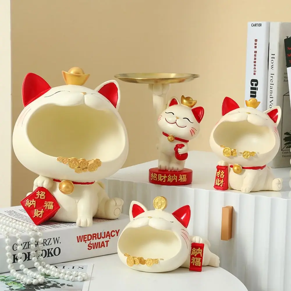 1PC Lucky Cat Statue Sculpture Table Decorations Miniature Figurine Sundries Storage Box Modern Living Room Desk Home Decor
1PC Lucky Cat Statue Sculpture Table Decorations Miniature Figurine Sundries Storage Box Modern Living Room Desk Home Decor