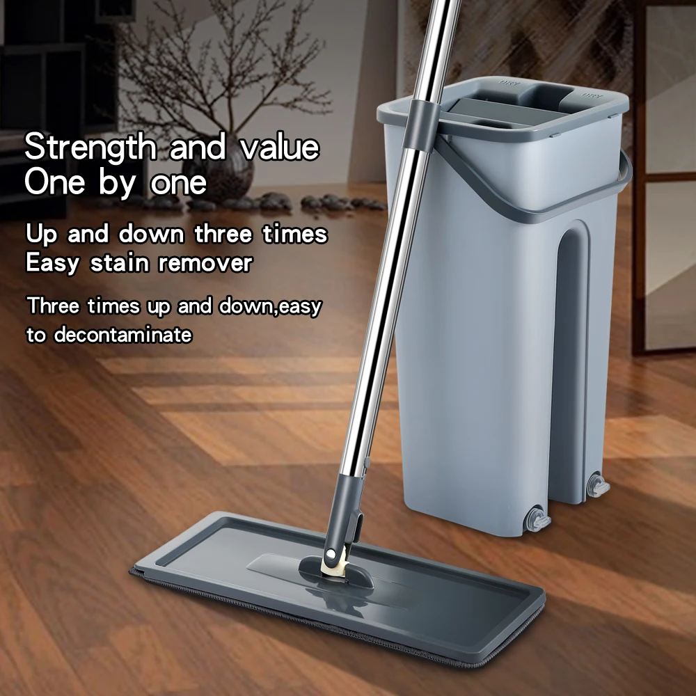 Squeeze Mop With Spin Bucket Hand Free Floor Magic Cleaning Utensils For Home And Kitchen Microfiber Household Flat Cloth Pads
Squeeze Mop With Spin Bucket Hand Free Floor Magic Cleaning Utensils For Home And Kitchen Microfiber Household Flat Cloth Pads