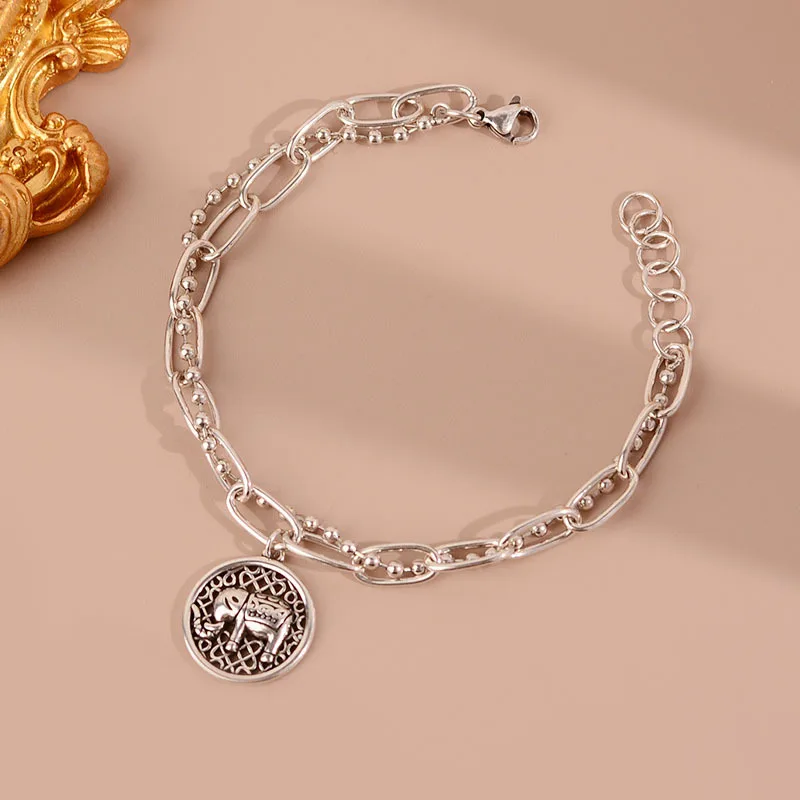 Elephant Card Women's Hand Bracelets Fine Jewelry Korean Fashion Style Accessories Wholesale Women's Jewelry with Free Shipping
Elephant Card Women's Hand Bracelets Fine Jewelry Korean Fashion Style Accessories Wholesale Women's Jewelry with Free Shipping