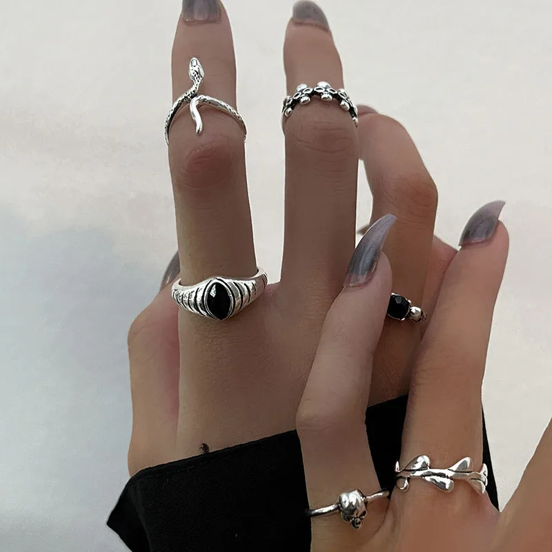Y2K Fashion Jewelry 6 Pcs Snake Rings Sets For Women Aesthetic New In Love Heart Accessories Gift Free Shipping
Y2K Fashion Jewelry 6 Pcs Snake Rings Sets For Women Aesthetic New In Love Heart Accessories Gift Free Shipping