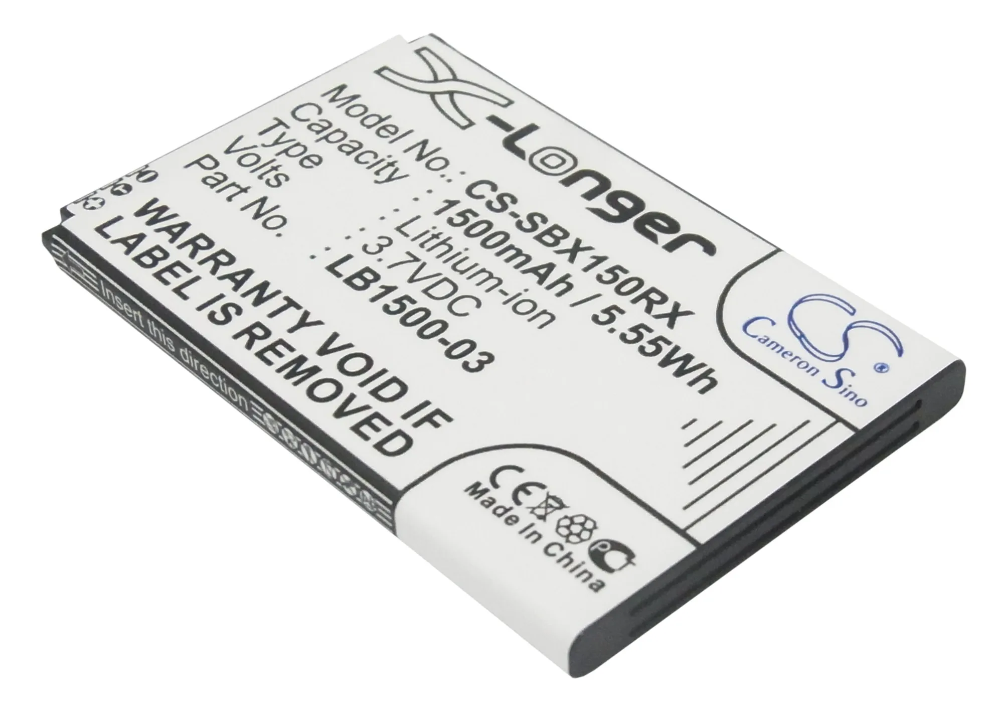 CS 1500mAh/5.55Wh battery for Huawei E5-0315,E50318,E5-0318,E5830,E5832,E5832s,E5836s,E5838,E583X,E585,E586,E586E
CS 1500mAh/5.55Wh battery for Huawei E5-0315,E50318,E5-0318,E5830,E5832,E5832s,E5836s,E5838,E583X,E585,E586,E586E