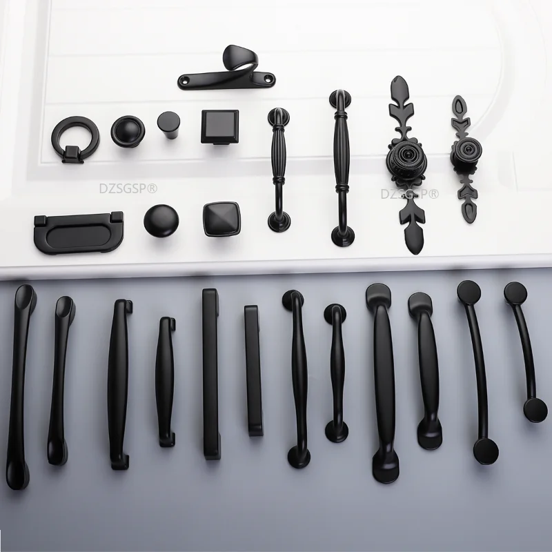 Black Kitchen Handle Zinc Alloy Cabinet Knobs and Handles Stylish Drawer Knobs Pulls Furniture Handle Cabinet Door Hardware
Black Kitchen Handle Zinc Alloy Cabinet Knobs and Handles Stylish Drawer Knobs Pulls Furniture Handle Cabinet Door Hardware
