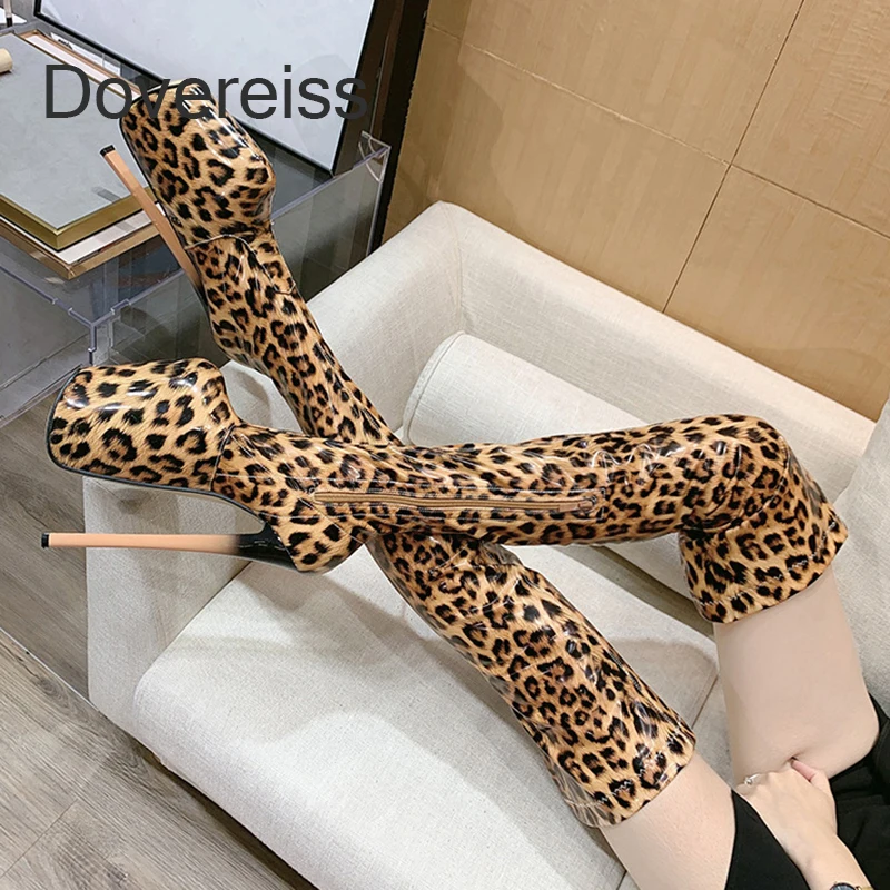 Dovereiss 2022 Fashion Women's Shoes Winter Leopard Print Pointed Toe Sexy New Over The Knee Boots Stilettos Heels 47 48 49 50
Dovereiss 2022 Fashion Women's Shoes Winter Leopard Print Pointed Toe Sexy New Over The Knee Boots Stilettos Heels 47 48 49 50