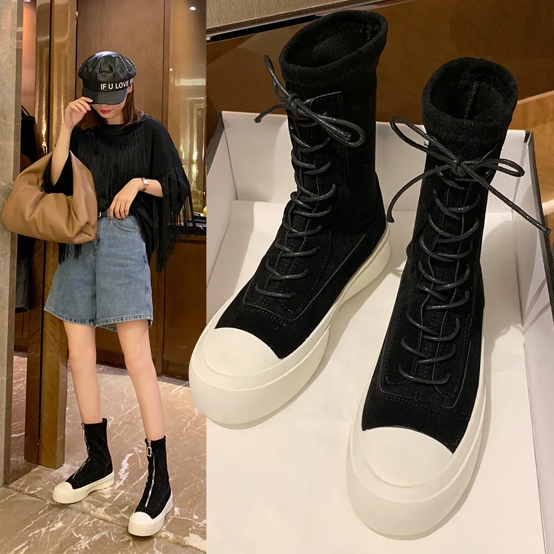 Dr. Martens Boots Women's British Style 2020 New Korean Style Thick Bottom Thin Shoes Net Red Women's Stretch Boots Autumn
Dr. Martens Boots Women's British Style 2020 New Korean Style Thick Bottom Thin Shoes Net Red Women's Stretch Boots Autumn
