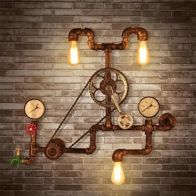 American Retro Gear Wall Lamp Dining Room Internet Coffee Living Room Coffee Shop Loft Industrial Style Creative Water Pipe
American Retro Gear Wall Lamp Dining Room Internet Coffee Living Room Coffee Shop Loft Industrial Style Creative Water Pipe