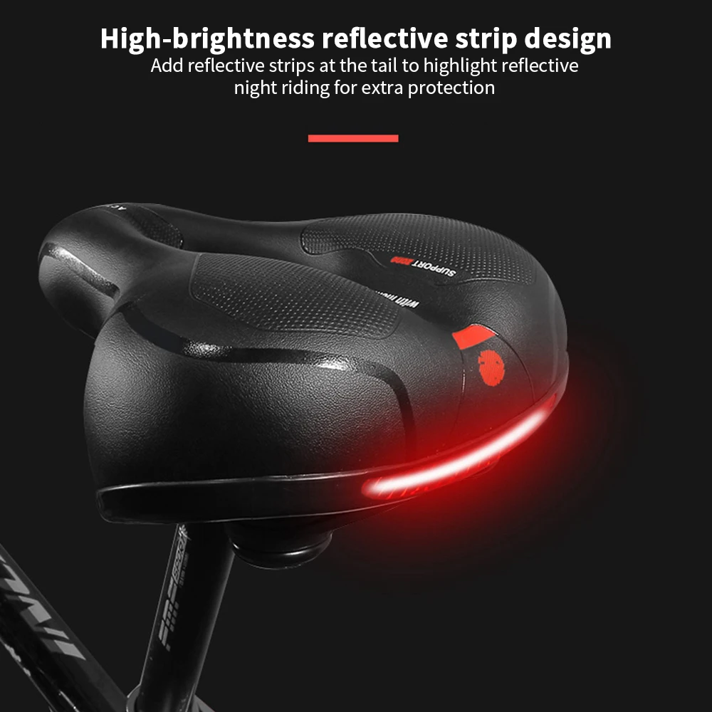 Bike Saddle Breathable Big Butt Cushion Surface Seat Mountain Bicycle Shock Absorbing Hollow Cushion Sponge Bicycle Accessories
Bike Saddle Breathable Big Butt Cushion Surface Seat Mountain Bicycle Shock Absorbing Hollow Cushion Sponge Bicycle Accessories
