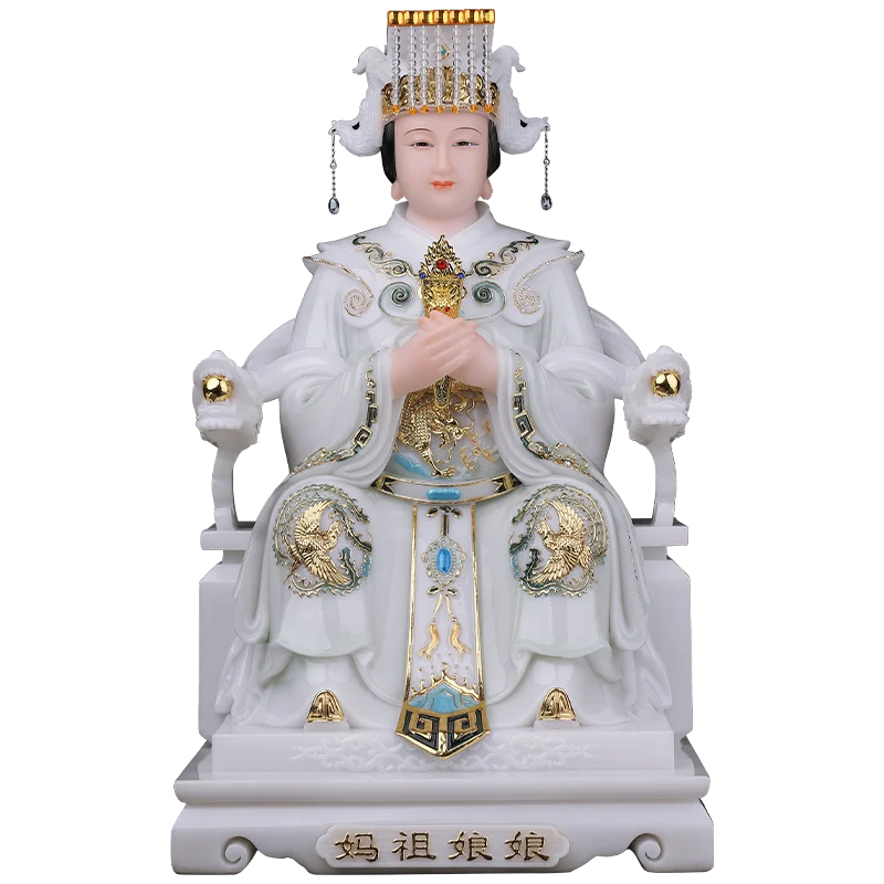 Han Baiyu Meizhou Island Mazu Niangniang Buddha statue Buddha statue for home worship
Han Baiyu Meizhou Island Mazu Niangniang Buddha statue Buddha statue for home worship