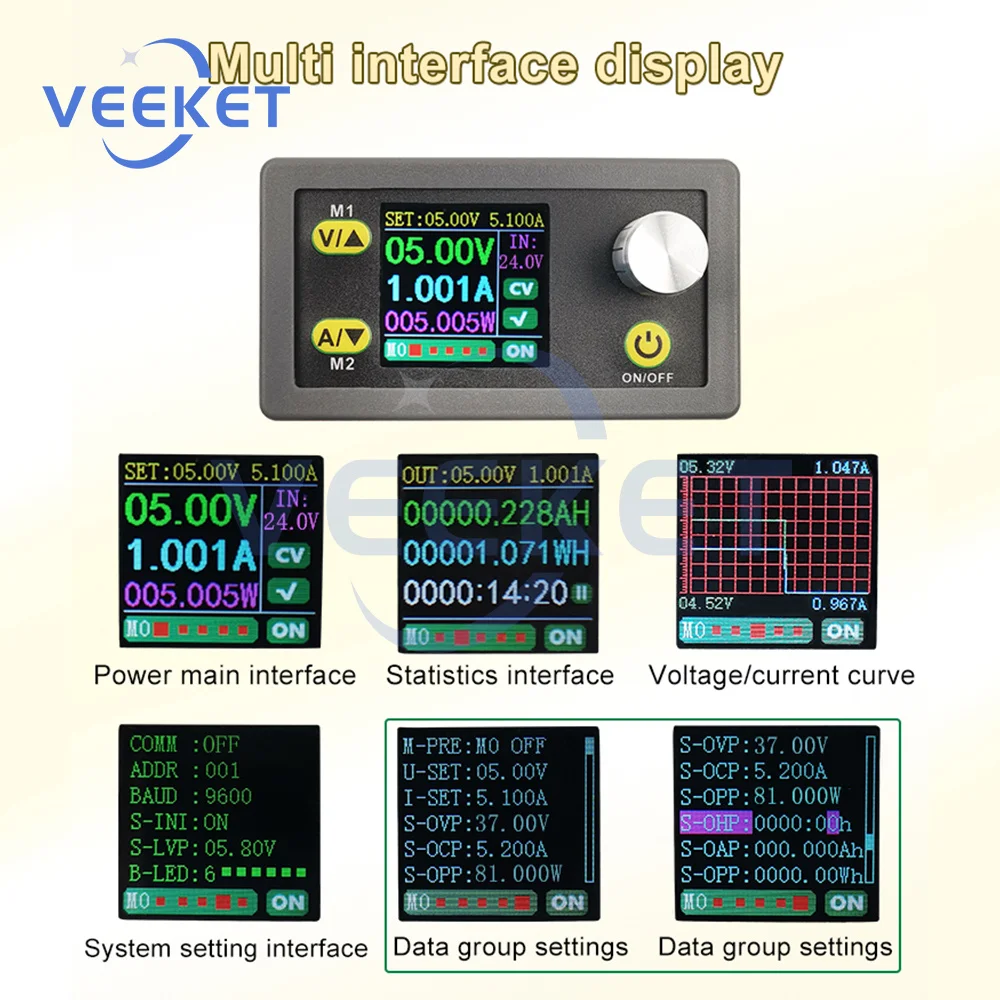 WZ3605E DC DC Buck Boost Converter CC CV 36V 5A Power Module Adjustable Regulated laboratory power supply Voltmeter ammeter
WZ3605E DC DC Buck Boost Converter CC CV 36V 5A Power Module Adjustable Regulated laboratory power supply Voltmeter ammeter