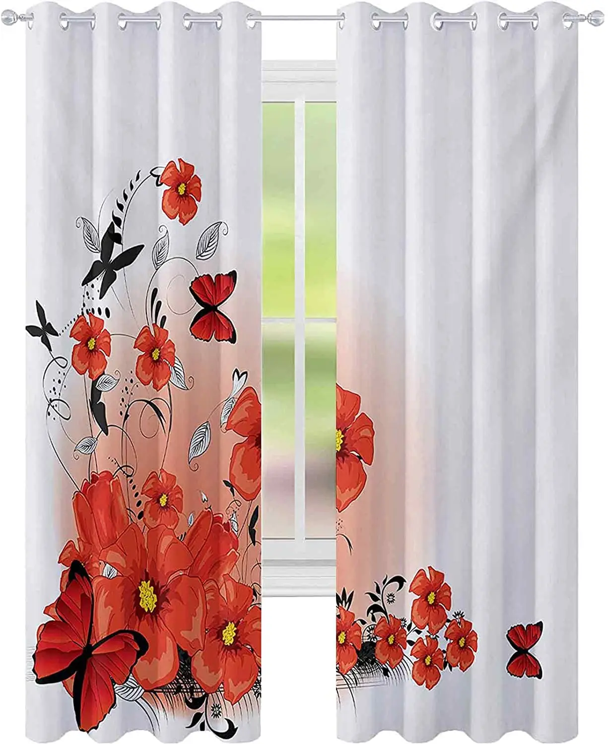 Flower & Butterfly Spring Theme Blackout Curtains 3D Print Window Curtains for Bedroom Living Room Decor Window Treatments
Flower & Butterfly Spring Theme Blackout Curtains 3D Print Window Curtains for Bedroom Living Room Decor Window Treatments