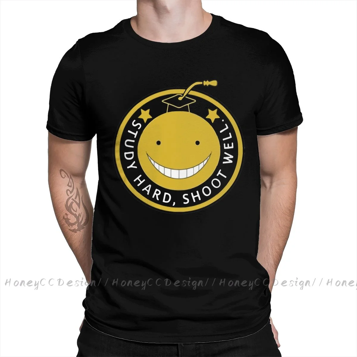 Men TShirt Koro Sensei Study Hard Shoot Well Unisex Clothes Shirt Design Assassination Classroom O Neck Cotton T-Shirt Plus Size
Men TShirt Koro Sensei Study Hard Shoot Well Unisex Clothes Shirt Design Assassination Classroom O Neck Cotton T-Shirt Plus Size