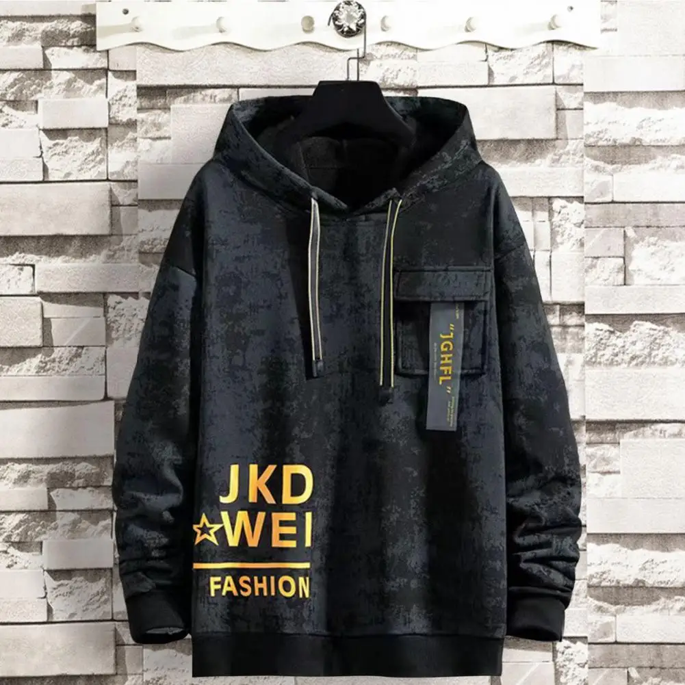 Men Hoodie Long Sleeves Contrast Color Hooded Hat Strap Loose Hip Hop Flap Pocket Plus Size Spring Sweatshirt for Daily Wear
Men Hoodie Long Sleeves Contrast Color Hooded Hat Strap Loose Hip Hop Flap Pocket Plus Size Spring Sweatshirt for Daily Wear