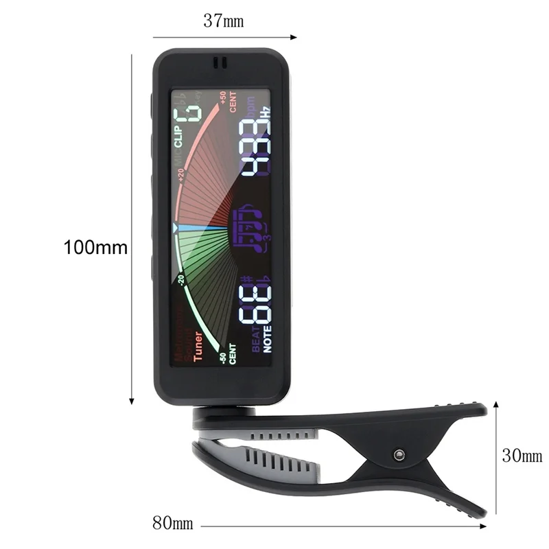 3 in 1 Guitar Tuner Large LCD Screen Metronome Generator with Clip for Chromatic Guitar Bass Ukulele Violin
3 in 1 Guitar Tuner Large LCD Screen Metronome Generator with Clip for Chromatic Guitar Bass Ukulele Violin