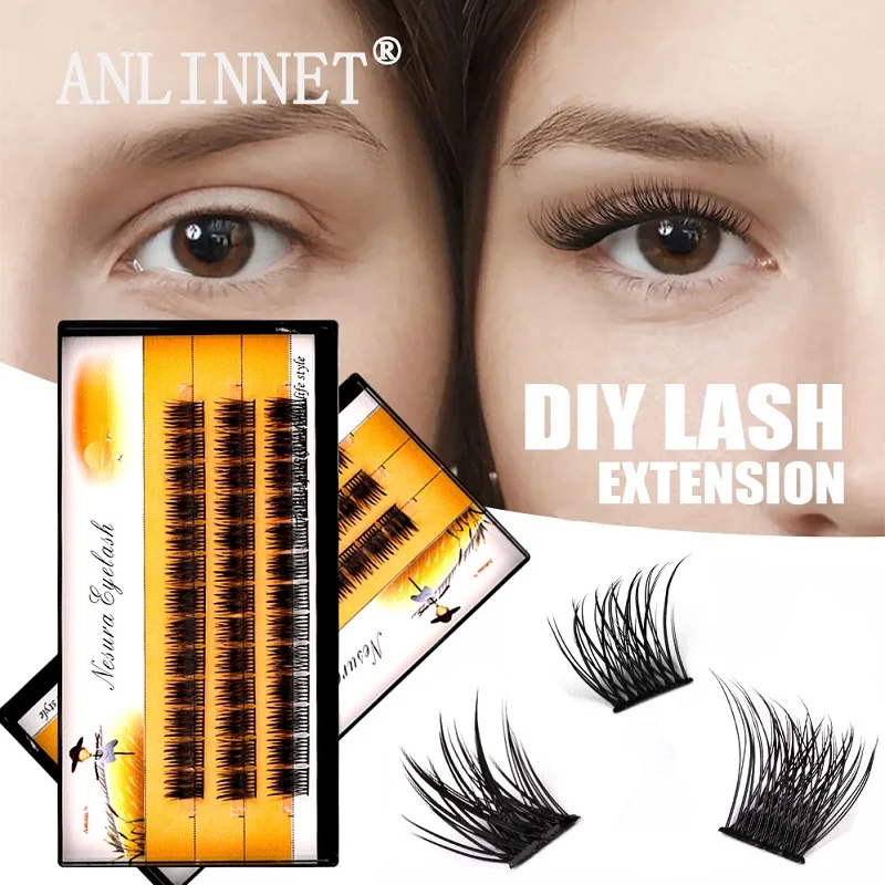 Anlinnet DIY Clusters Eyelash Extension,40D dovetail Lndividual Lashes 39 Volume Natural Segmented Eyelashes Bundles Cosmetics
Anlinnet DIY Clusters Eyelash Extension,40D dovetail Lndividual Lashes 39 Volume Natural Segmented Eyelashes Bundles Cosmetics