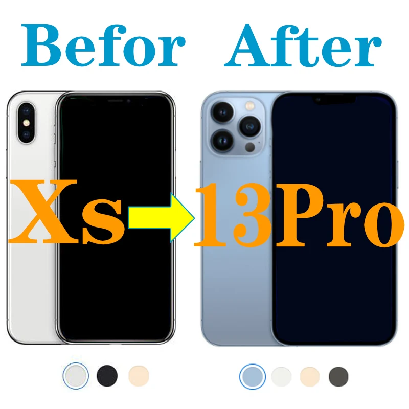 Newest DIY Housing for iPhone xs like 13 Pro ,for Xs Upgrade to 13pro Chassis Replacement Free flash,Case & Tools
Newest DIY Housing for iPhone xs like 13 Pro ,for Xs Upgrade to 13pro Chassis Replacement Free flash,Case & Tools