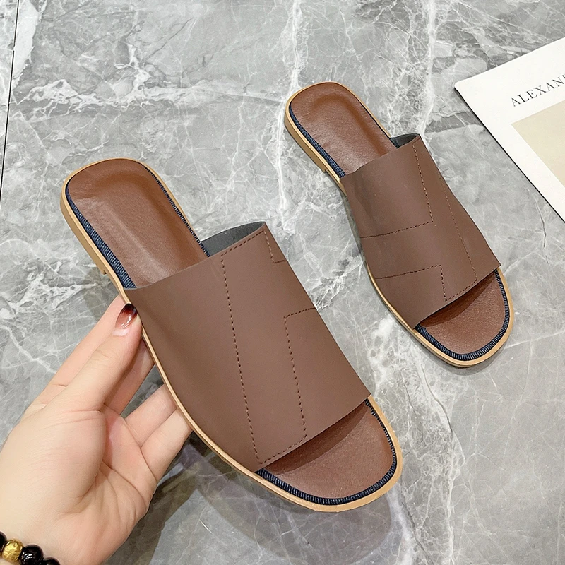 Women's Slippers Fashion 2022 New Summer Summer Flat Shoes All-match Solid Color Open Toe Summer Women's Slippers Flat (≤1cm)
Women's Slippers Fashion 2022 New Summer Summer Flat Shoes All-match Solid Color Open Toe Summer Women's Slippers Flat (≤1cm)