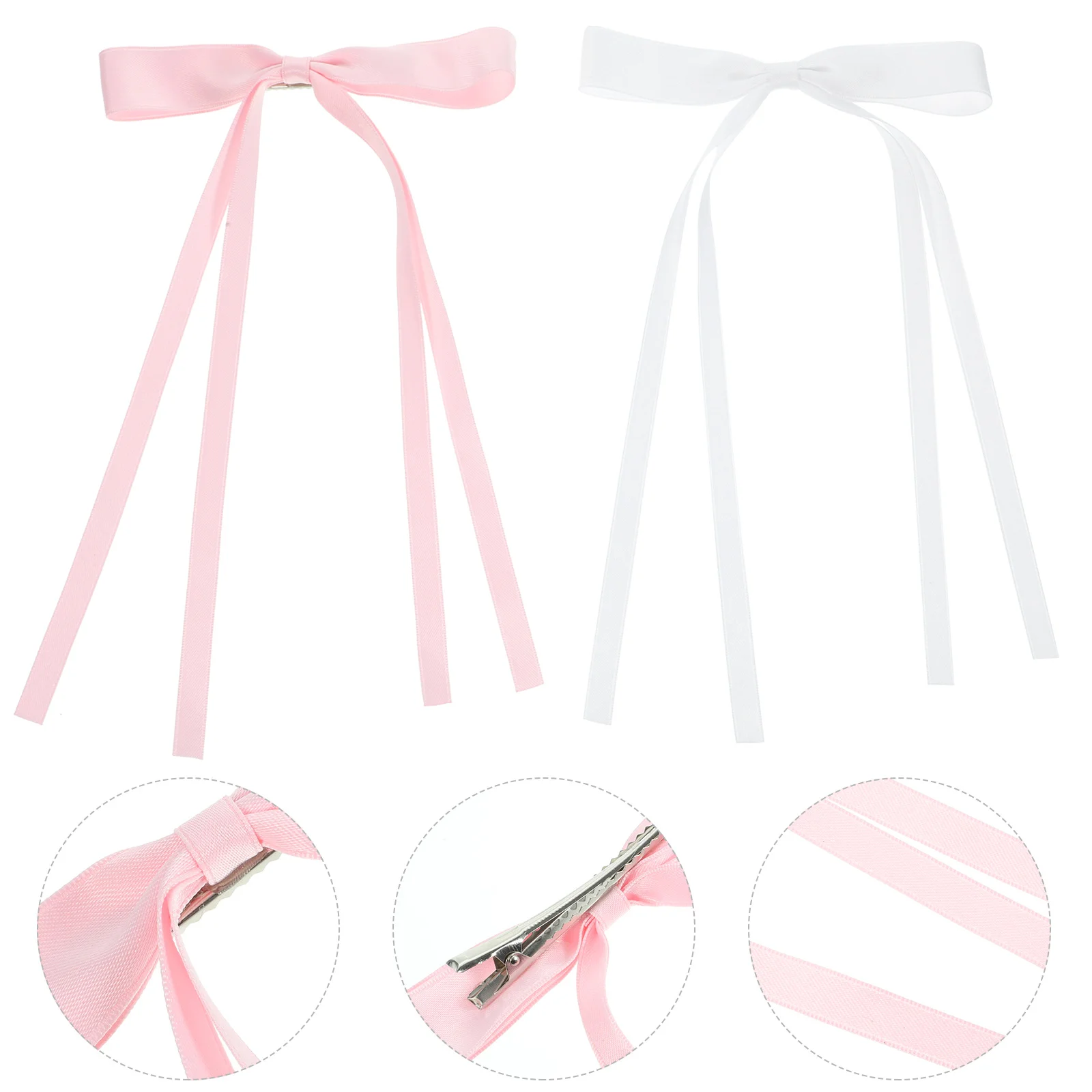 4 Pcs Bow Hairpin Pink Clip Clips Women Simple Versatile Long Girls Accessory Big Metal Bows Miss Ribbons
4 Pcs Bow Hairpin Pink Clip Clips Women Simple Versatile Long Girls Accessory Big Metal Bows Miss Ribbons