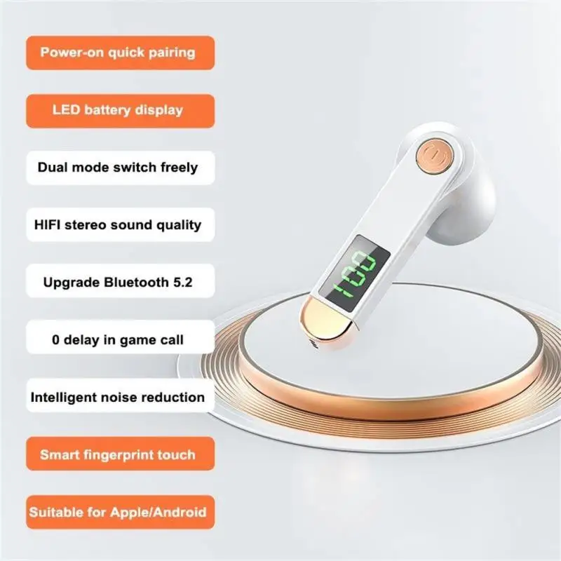 Wireless 5.2 Headset Long Standby With Mic Handsfree Sport Earphone Waterproof Headphones Ear Hook For Phone
Wireless 5.2 Headset Long Standby With Mic Handsfree Sport Earphone Waterproof Headphones Ear Hook For Phone