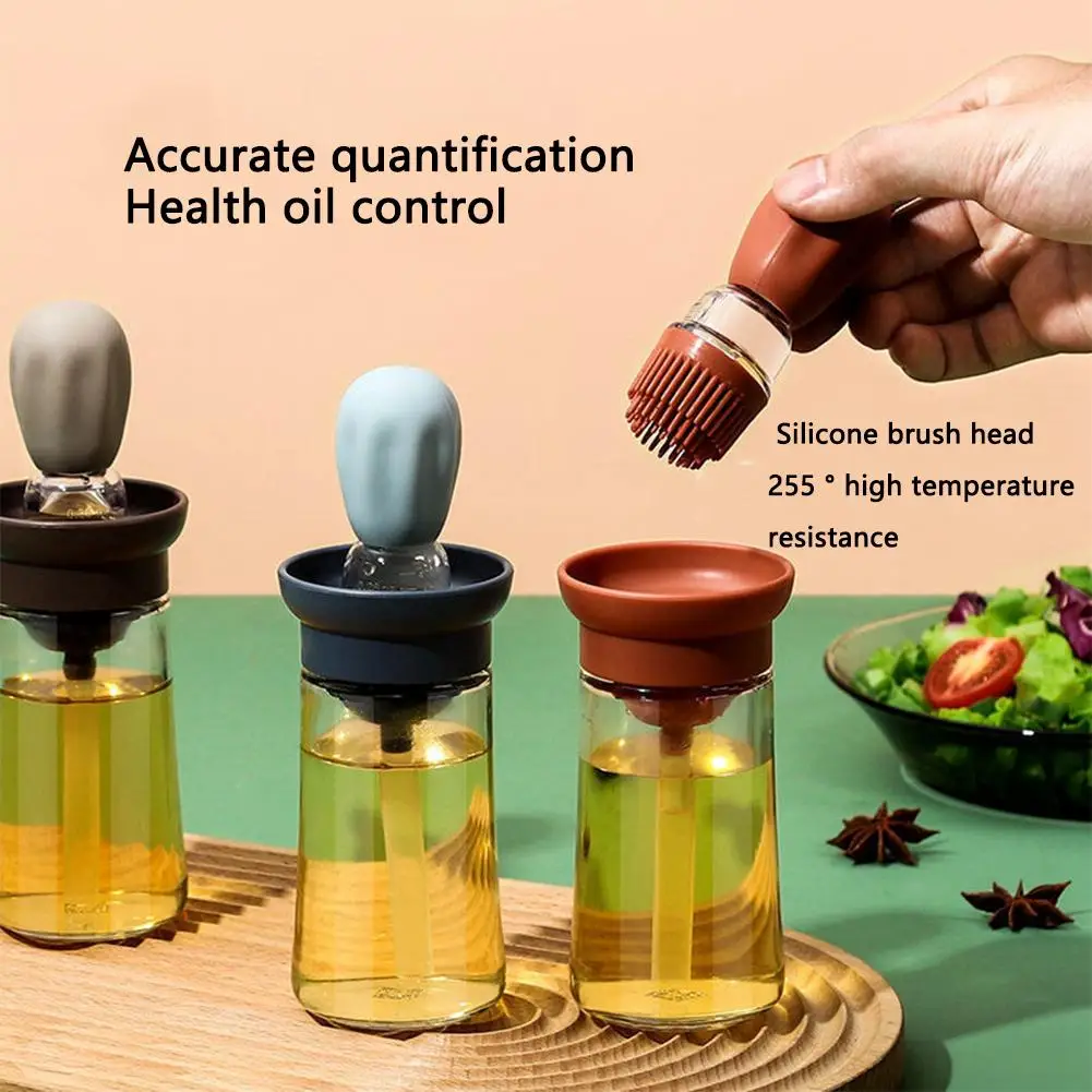 Portable Oil Sauce Seasoning Bottle Oil Dispenser with Silicone Brush for Cooking Baking BBQ Kitchen Food Grade Oil Can New
Portable Oil Sauce Seasoning Bottle Oil Dispenser with Silicone Brush for Cooking Baking BBQ Kitchen Food Grade Oil Can New
