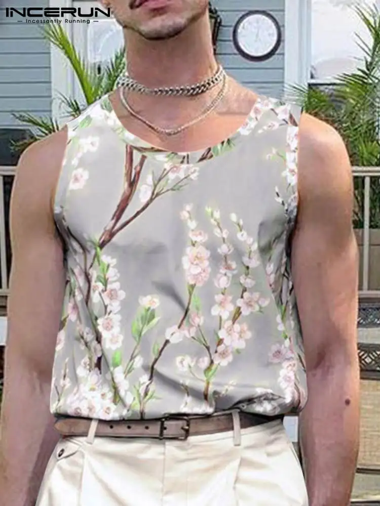 INCERUN Men Tank Tops Flower Printed Round Neck Sleeveless Summer Casual Vests 2022 Streetwear Breathable Men Clothing S-5XL
INCERUN Men Tank Tops Flower Printed Round Neck Sleeveless Summer Casual Vests 2022 Streetwear Breathable Men Clothing S-5XL